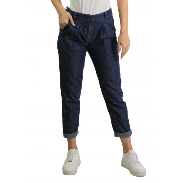 Chino in jeans con pence "Lula"